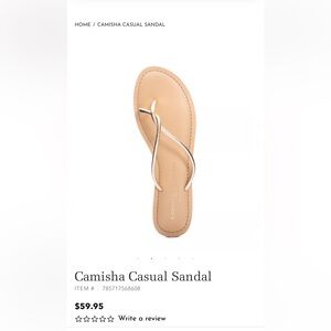 NEW! Chinese Laundry Flip flops in Gold